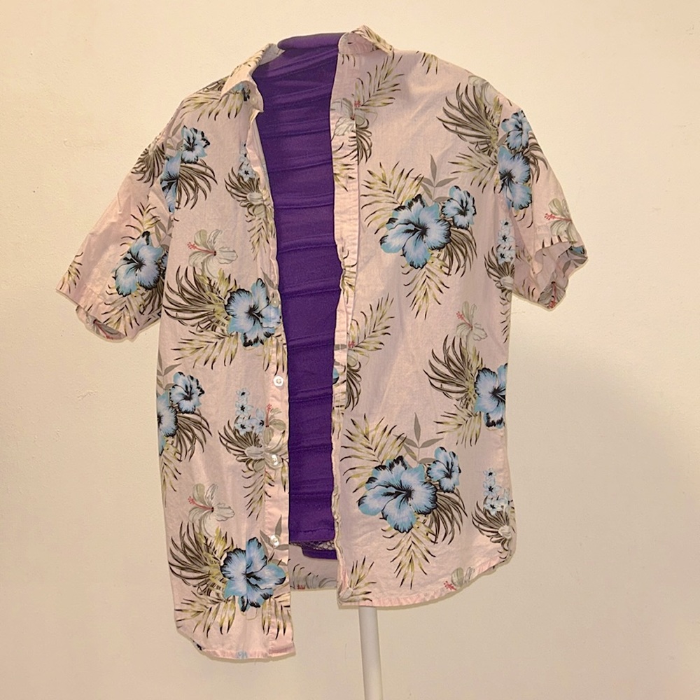 Pink Hawaiian shirt